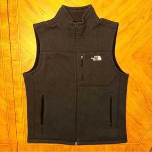 The North Face Vest Mens Size Large Charcoal Full Zip Gordon Lyons Fleece Jacket
